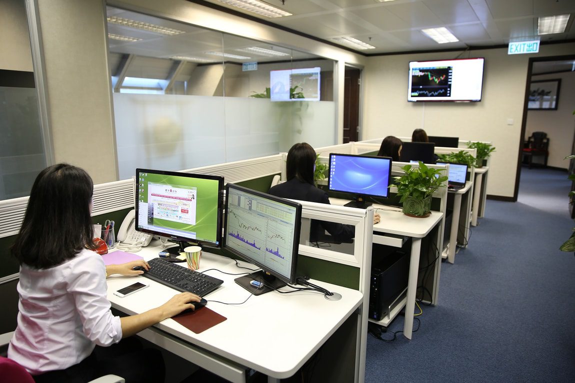 human resource people working in the office