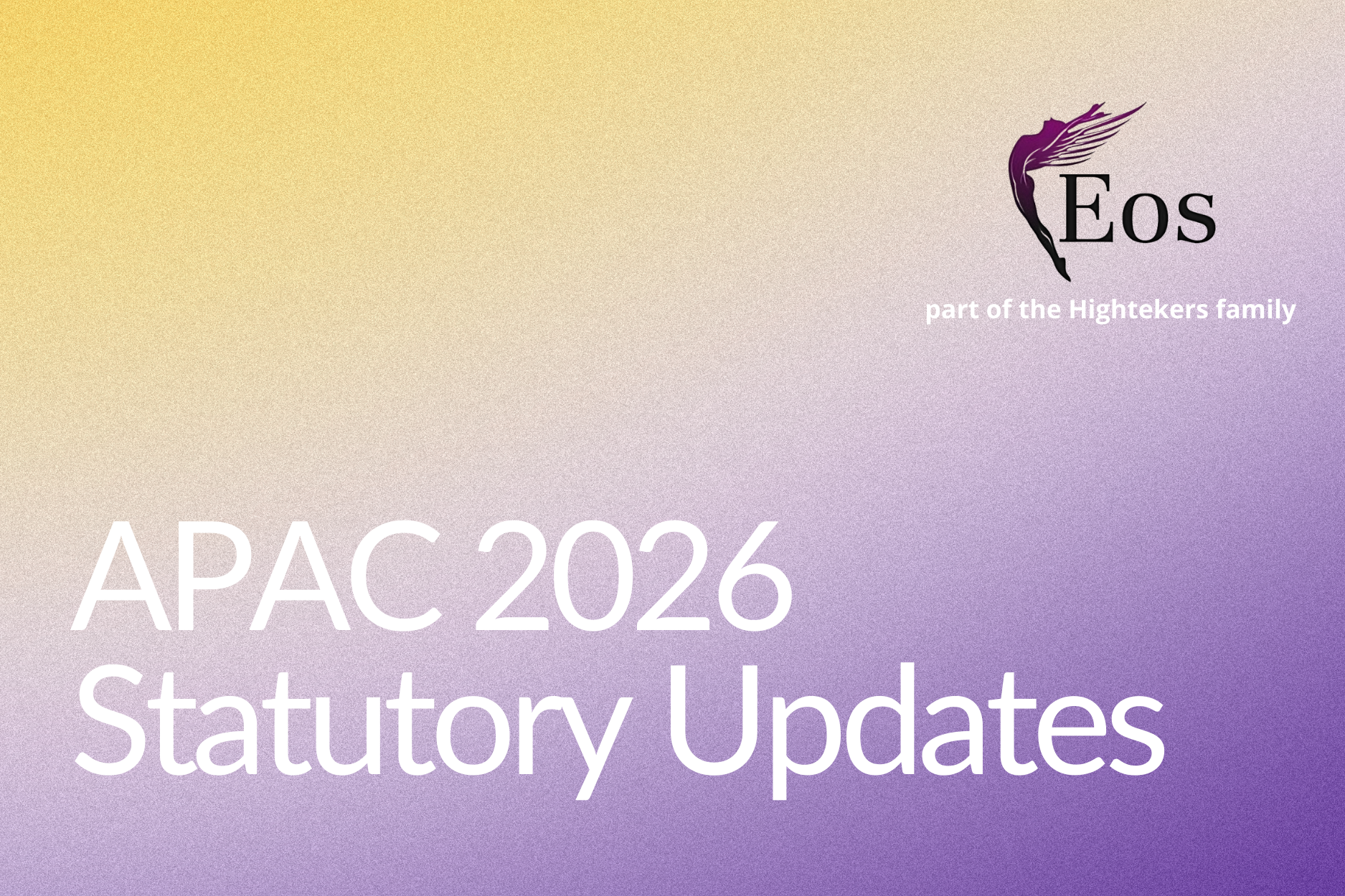 2026 statutory updates