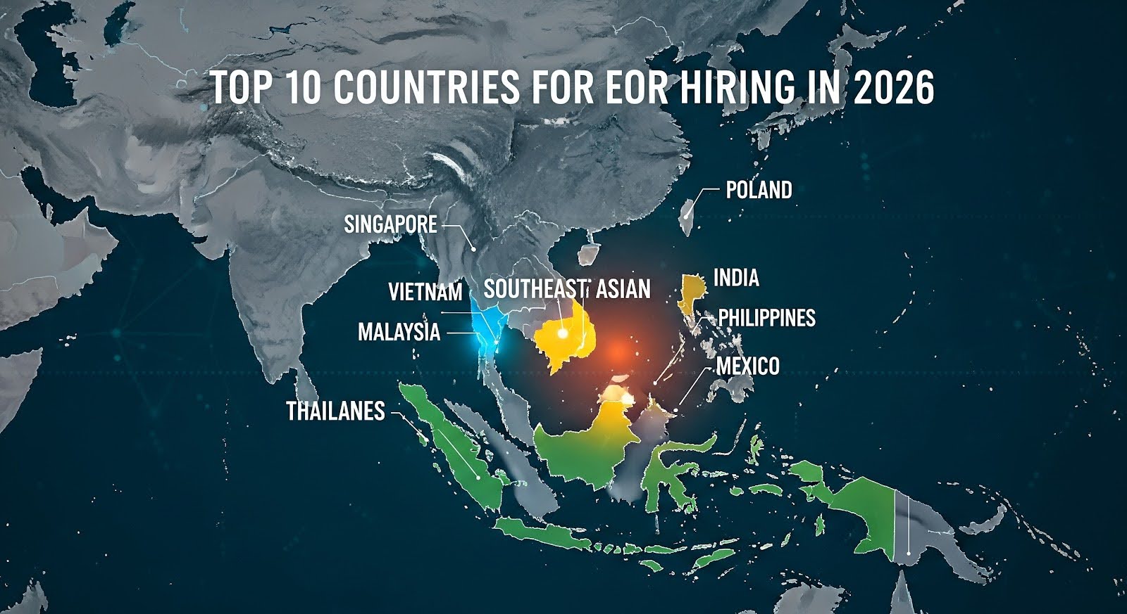 Top Countries for EOR Hiring in 2026 (And Why Southeast Asia Leads)